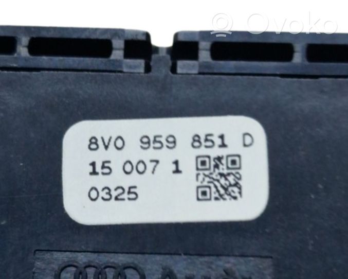 Audi A3 S3 8V Interruttore di controllo dell’alzacristalli elettrico 8V0959851D
