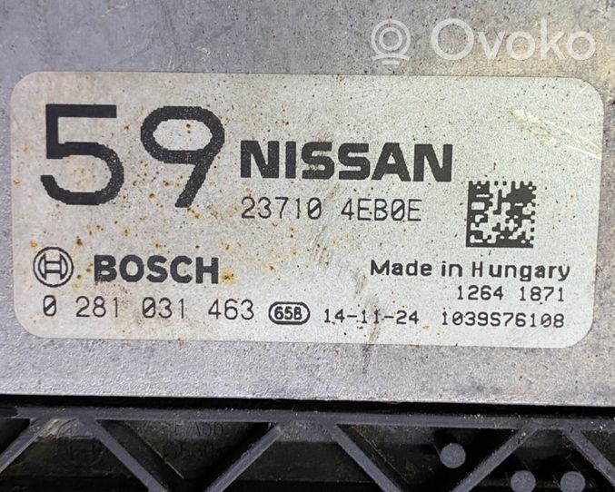 Nissan Qashqai Calculateur moteur ECU 237104EB0E