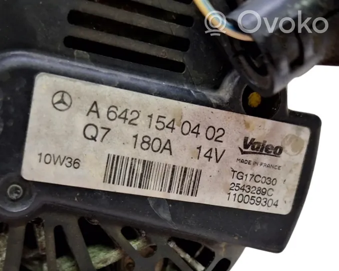 Mercedes-Benz E W212 Generatore/alternatore A6421540402