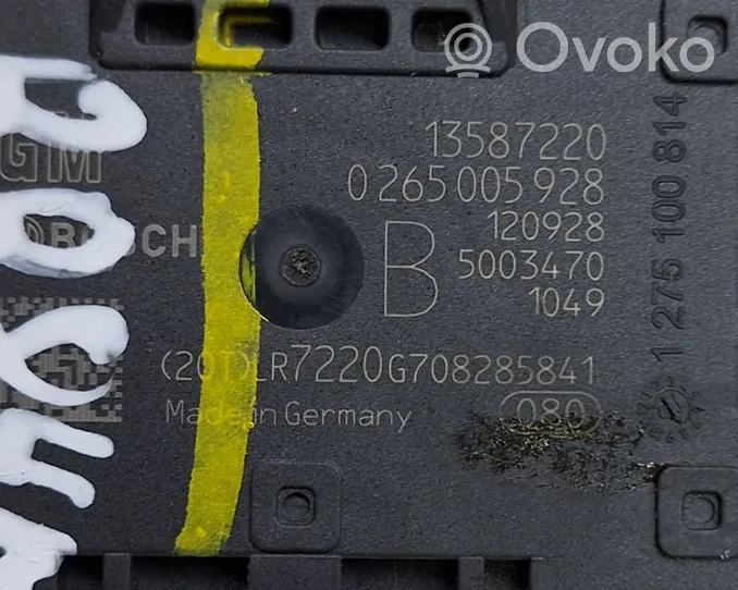 Opel Mokka ESP acceleration yaw rate sensor 13587220