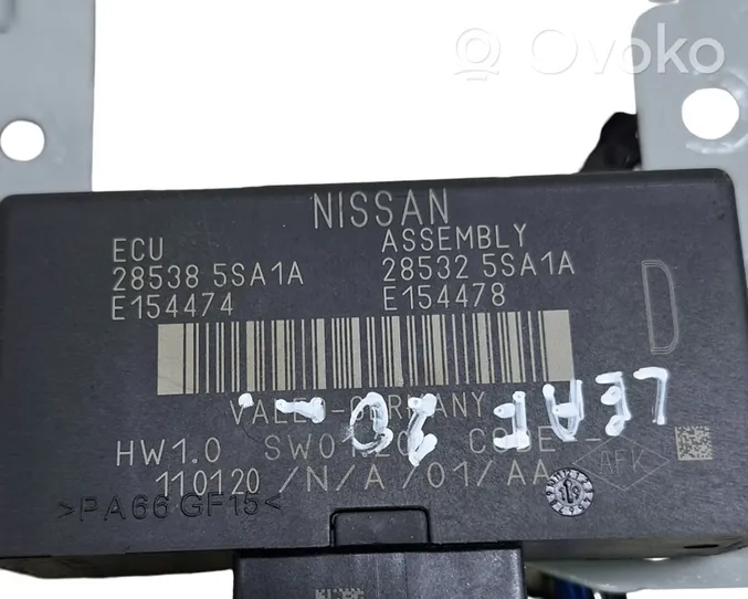 Nissan Leaf II (ZE1) Unité de commande, module PDC aide au stationnement 285385SA1A