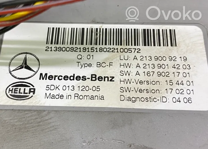 Mercedes-Benz CLS C257 Mukavuusmoduuli A2139009219
