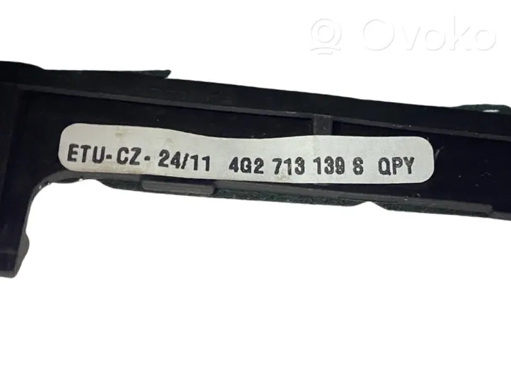 Audi A6 S6 C7 4G Rivestimento in pelle/manopola della leva del cambio 4G2713139S