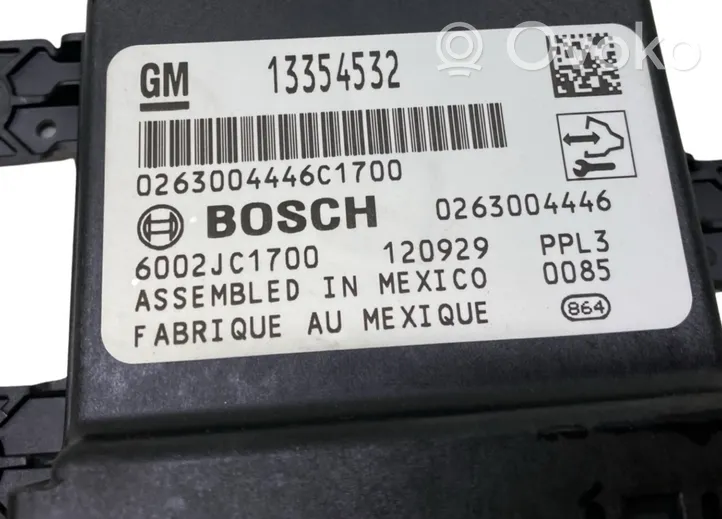 Opel Mokka Pysäköintitutkan (PCD) ohjainlaite/moduuli 13354532