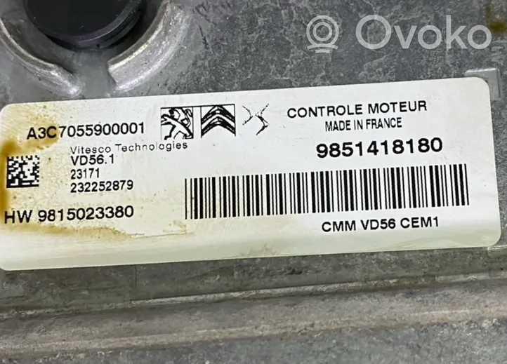 Opel Mokka B Moottorin ohjainlaite/moduuli 9851418180