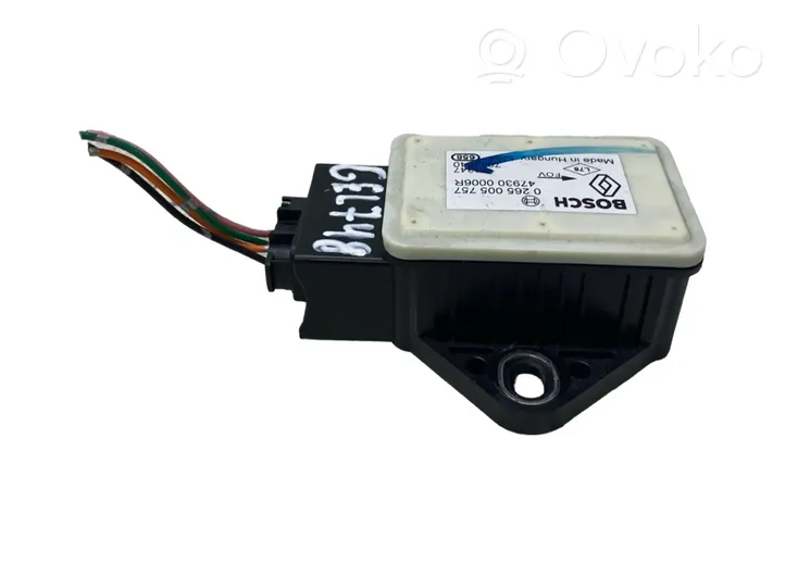 Nissan Qashqai Capteur de vitesse de lacet d'accélération ESP 0265005757