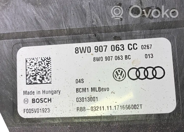 Audi A4 S4 B9 Modulo comfort/convenienza 8W0907063CC