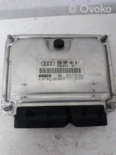 Audi A4 S4 B6 8E 8H Unidad de control/módulo del motor 8EO987481O