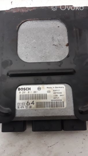 Peugeot 307 Sterownik / Moduł ECU 0281011081