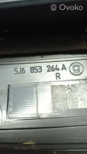 Skoda Fabia Mk2 (5J) Listwa / Uszczelka szyby drzwi 5J6853264A