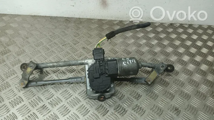 Citroen C5 Mechanizm i silniczek wycieraczek szyby przedniej / czołowej 0390241700