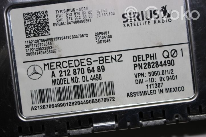 Mercedes-Benz ML W166 Autres unités de commande / modules A2128706489