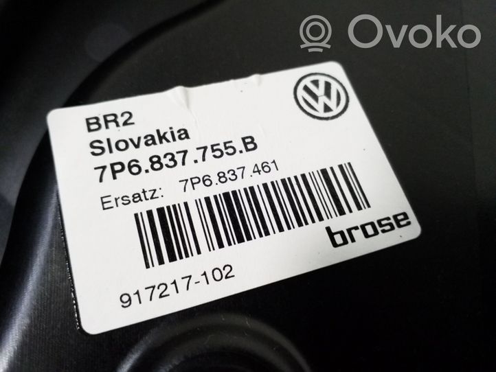 Volkswagen Touareg II Mécanisme de lève-vitre avant sans moteur 7P6837755B