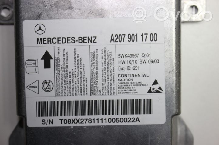 Mercedes-Benz C W204 Centralina/modulo airbag A2079011700