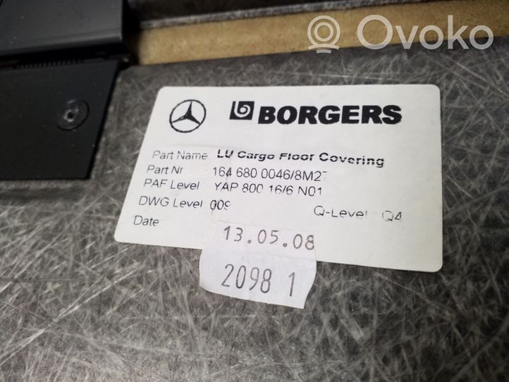 Mercedes-Benz GL X164 Doublure de coffre arrière, tapis de sol A1646800046