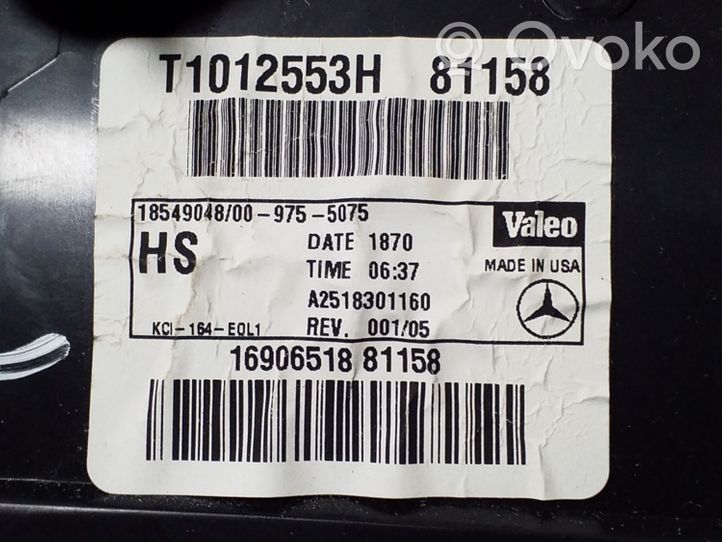 Mercedes-Benz R W251 Salono oro mazgo komplektas A2518301160