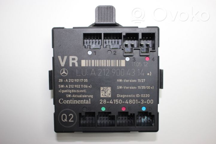 Mercedes-Benz SLK R172 Durų elektronikos valdymo blokas A2129004314