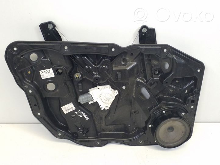 Volkswagen Touareg II Mechanizm podnoszenia szyby przedniej bez silnika 7P6837755B