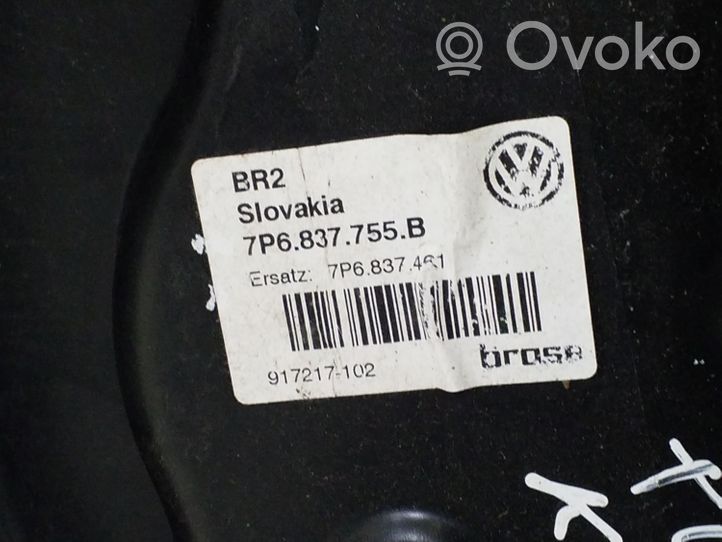 Volkswagen Touareg II Mechanizm podnoszenia szyby przedniej bez silnika 7P6837755B