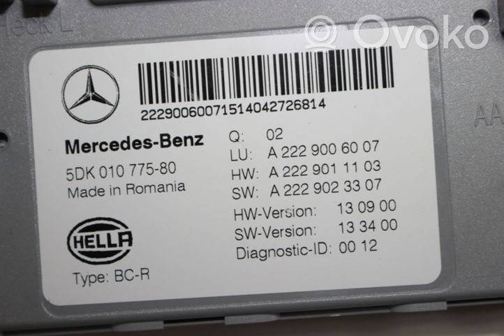 Mercedes-Benz C W205 Jednostka sterowania SAM A2229006007