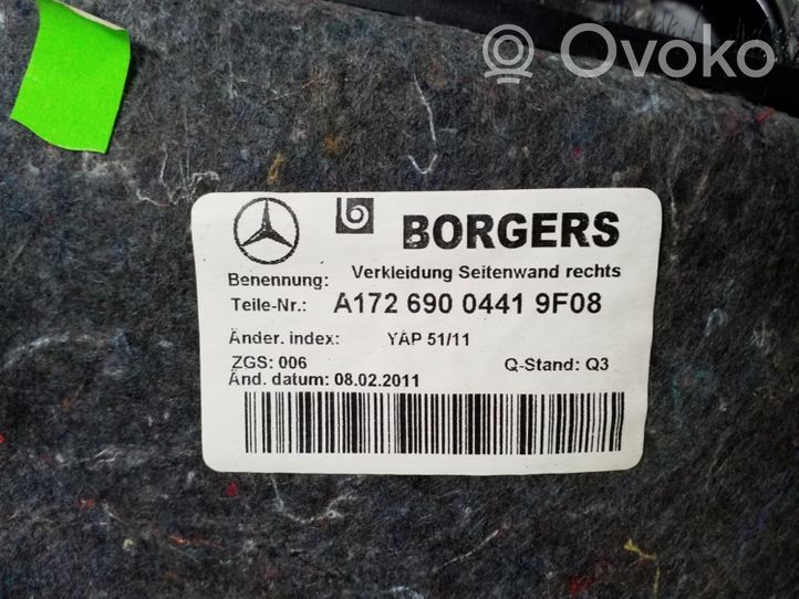 Mercedes-Benz SLK R172 Panneau, garniture de coffre latérale A1726900441