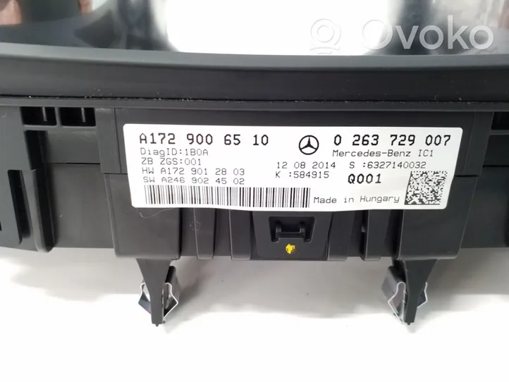 Mercedes-Benz SLK R172 Compteur de vitesse tableau de bord A1729006510