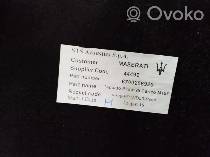 Maserati Ghibli Tavaratilan pohjan tekstiilimatto 6700256920