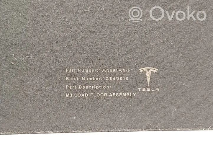Tesla Model 3 Wykładzina podłogowa bagażnika 1083001-00-F