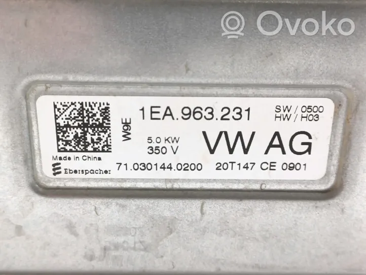 Volkswagen ID.4 Pre riscaldatore ausiliario (Webasto) 1EA963231