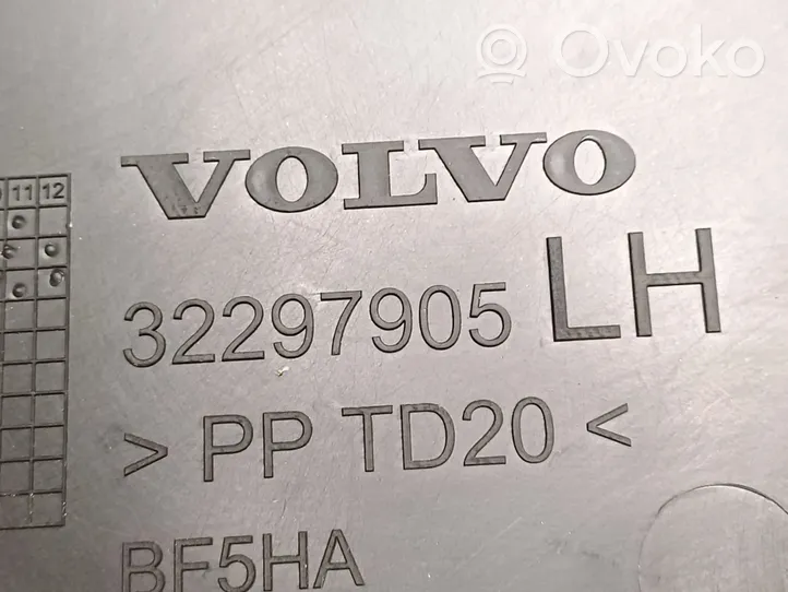Volvo C40 Rivestimento della modanatura della chiusura del vano motore/cofano 32297905