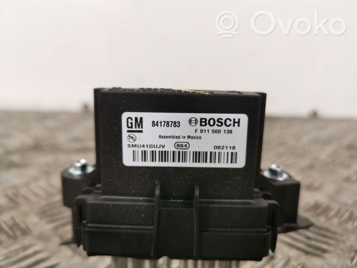 Opel Mokka X Heater blower fan relay F011500138