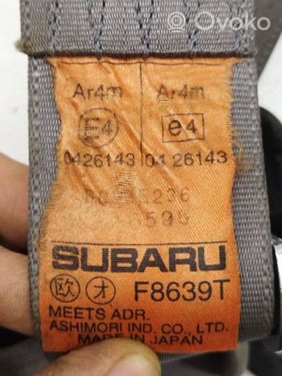 Subaru Forester SF Takaistuimen turvavyö F8639T