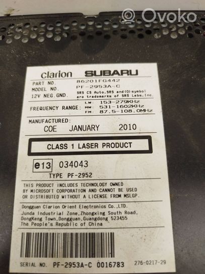 Subaru Impreza III Radio/CD/DVD/GPS-pääyksikkö 86201FG442