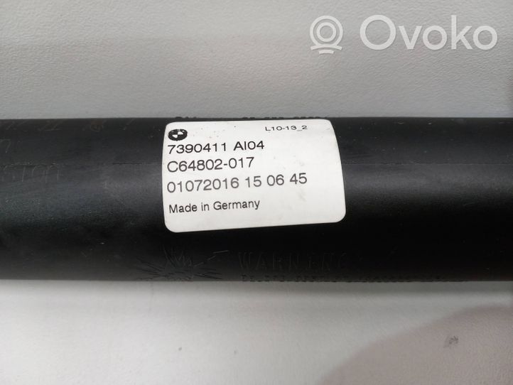 BMW 5 G30 G31 Staffa di rinforzo per ammortizzatore bagagliaio 7390411