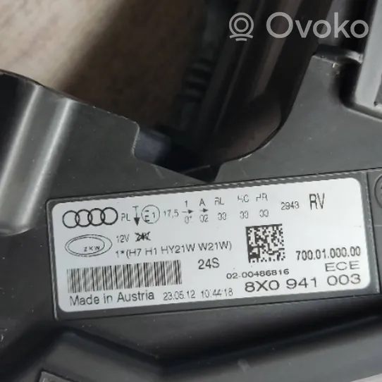 Audi A1 Etu-/Ajovalo 8X0941003