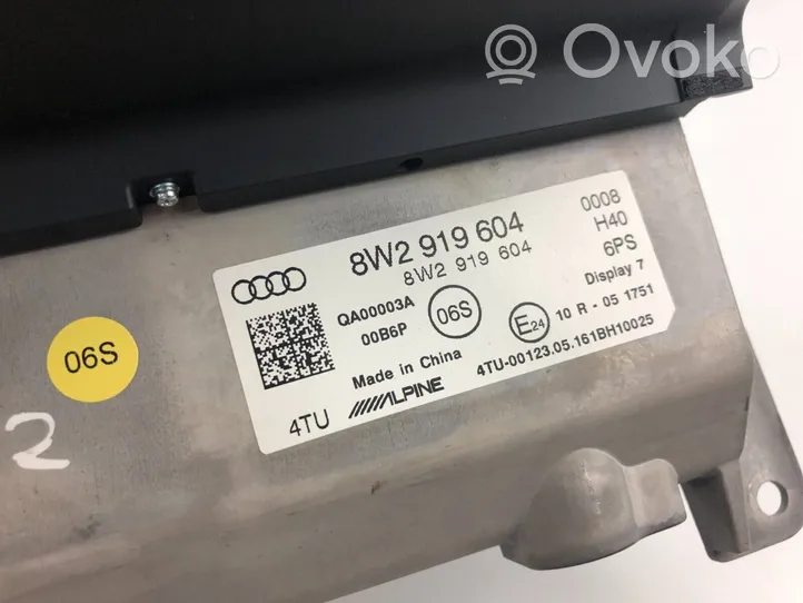 Audi A4 S4 B9 Monitor / wyświetlacz / ekran 8W2919604