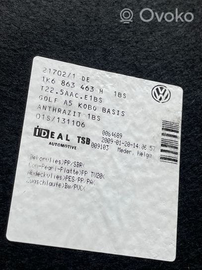 Volkswagen Golf VI Doublure de coffre arrière, tapis de sol 1K6863463H