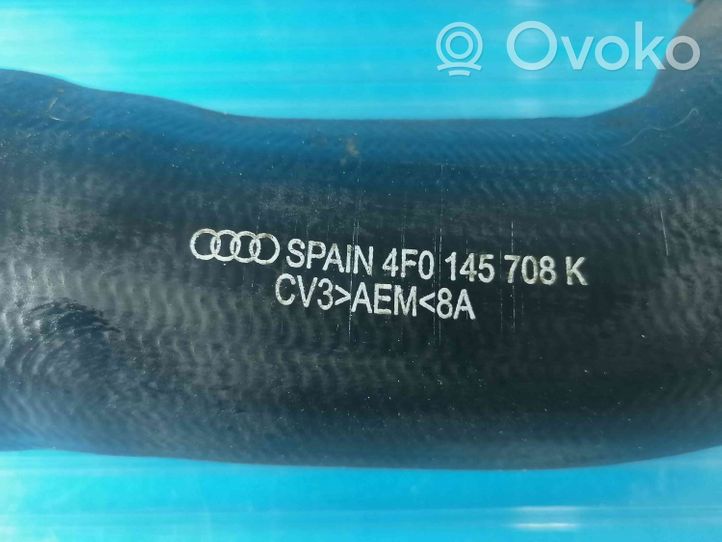 Audi A6 S6 C6 4F Tube d'admission de tuyau de refroidisseur intermédiaire 4F0145708K