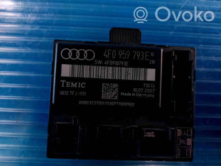 Audi A6 S6 C7 4G Sterownik / Moduł drzwi 4F0959793E