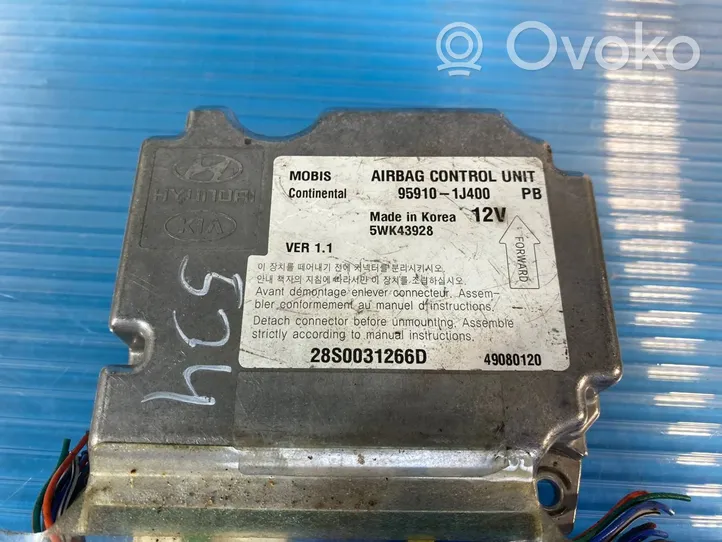 Hyundai i20 (PB PBT) Module de contrôle airbag 959101J400