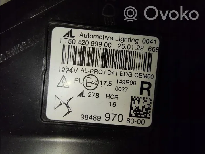 Citroen DS4 Lampa przednia 9848997080-00