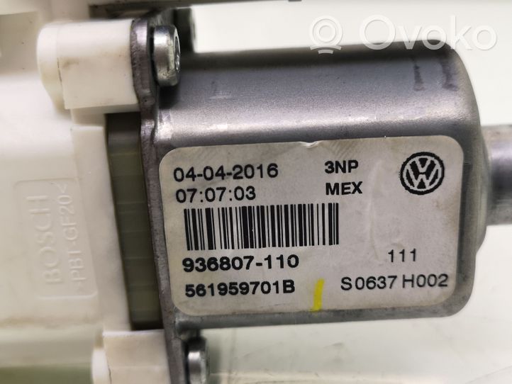 Volkswagen PASSAT B7 USA Silniczek podnośnika szyby drzwi przednich 561959701B
