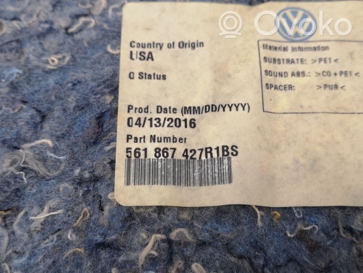 Volkswagen PASSAT B7 USA Boczek / Tapicerka / bagażnika 561863815A