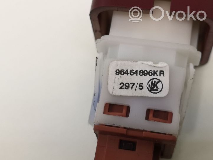Citroen C6 Hazard light switch 96464896KR