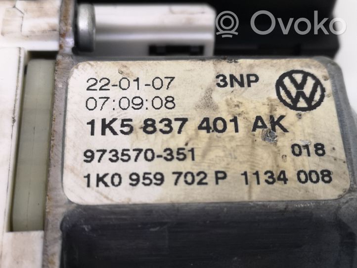 Volkswagen Jetta V Priekinis varikliukas langų pakėlėjo 1K5837401AK