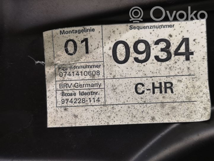 Volkswagen PASSAT B6 Takaikkunan nostomekanismi ilman moottoria 3C4839756H