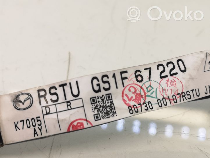 Mazda 6 Faisceau de câblage de porte arrière GS1F67220