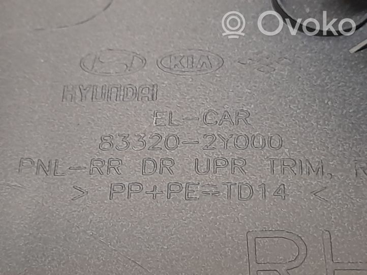Hyundai ix35 Rivestimento del pannello della portiera posteriore 833202Y000