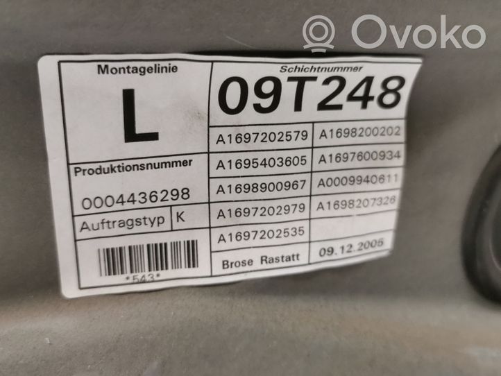 Mercedes-Benz B W245 Fensterhebermechanismus ohne Motor Tür vorne A1697202979