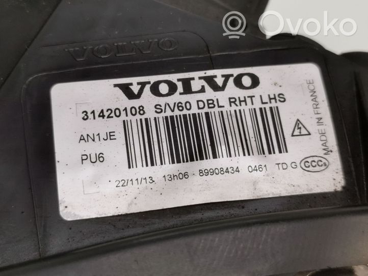 Volvo V60 Передняя фара 31420108